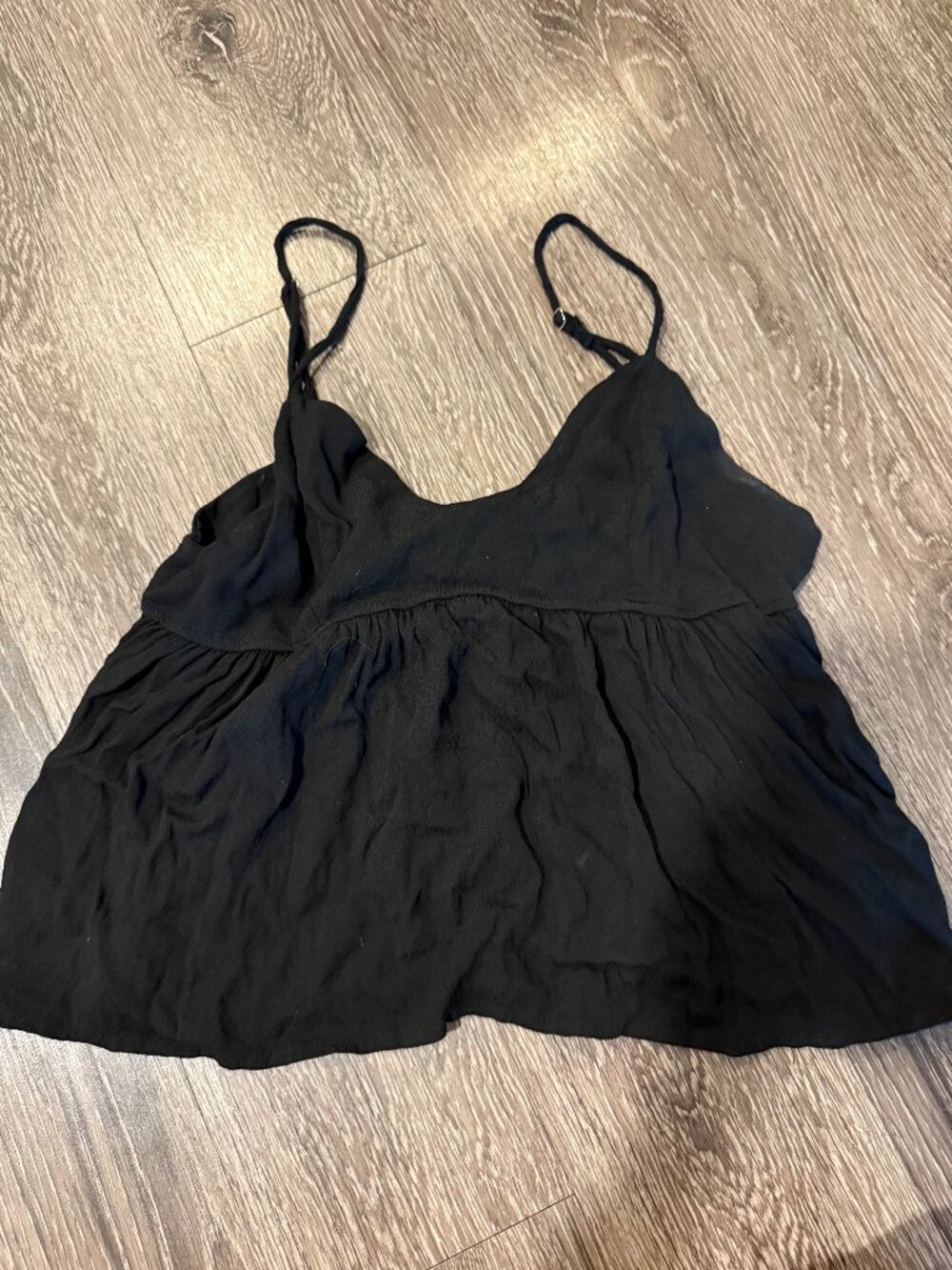Brandy Melville Black, open back tank, One size (fits like a small)